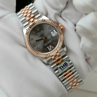 Replica Rolex Datejust Slate dial Fluted Bezel Jubilee Bracelet