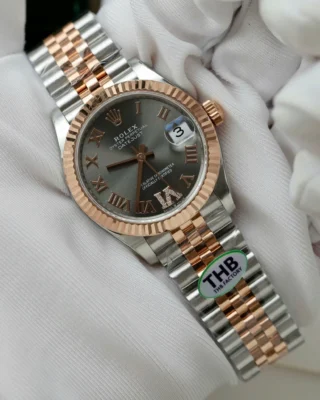 Replica Rolex Datejust Slate dial Fluted Bezel Jubilee Bracelet