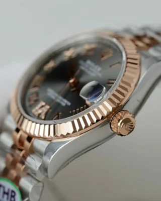 Replica Rolex Datejust Slate dial Fluted Bezel Jubilee Bracelet