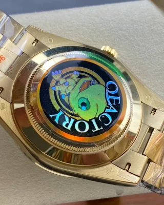 Replica Rolex Day-Date Green Ombre Dial Diamond Bezel Presidential Dial