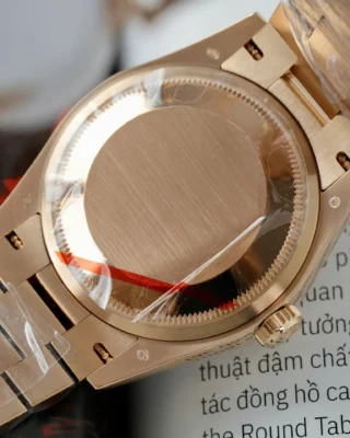 Replica Rolex Day-Date Turquoise Diamond Dial Fluted Rose Presidential Bracelet