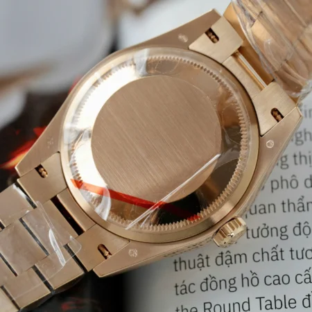 Replica Rolex Day-Date Turquoise Diamond Dial Fluted Rose Presidential Bracelet