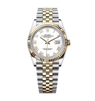 Superclone Rolex Datejust White Roman Dial 126233-0029 36 mm