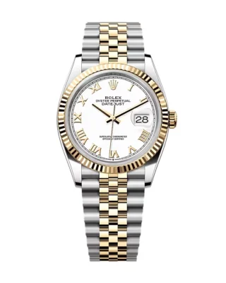 Superclone Rolex Datejust White Roman Dial 126233-0029 36 mm
