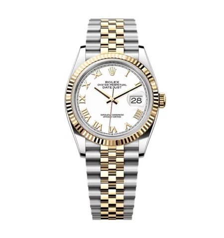 Superclone Rolex Datejust White Roman Dial 126233-0029 36 mm