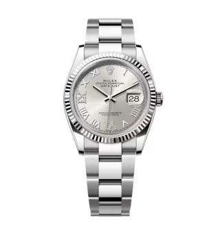 Superclone Rolex Datejust Silver Roman Diamond Dial 126234-0030 36 mm