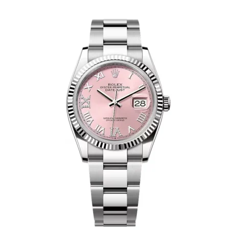 Superclone Rolex Datejust Pink Roman Dial 126234-0032 36 mm