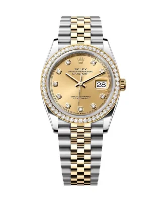 Superclone Rolex Datejust Champagne Diamond Dial 126283RBR-0003 36 mm