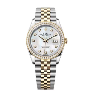 Superclone Rolex Datejust Mother of Pearl Diamond Dial 126283RBR-0009 36 mm