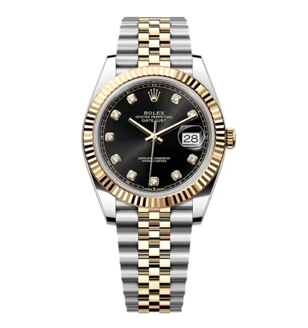 Superclone Rolex Datejust Black Diamond Dial 126333-0006 41 mm