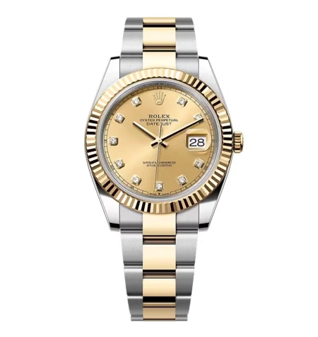 Superclone Rolex Datejust Champagne Diamond Dial 126333-0011 41 mm