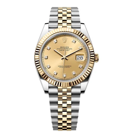 Superclone Rolex Datejust Champagne Diamond Dial 126333-0012 41 mm