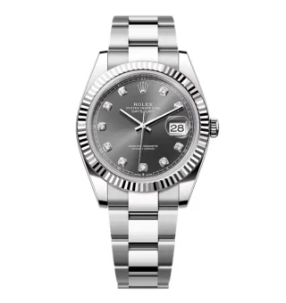 Superclone Rolex Datejust Slate Diamond Dial 126334-0005 41 mm