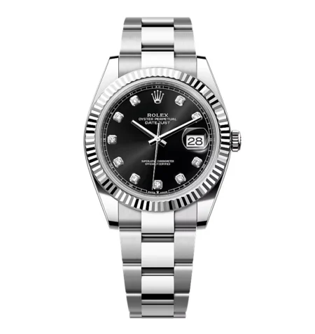 Superclone Rolex Datejust Black Diamond Dial 126334-0011 41 mm