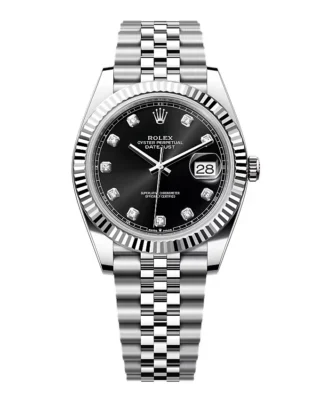 Superclone Rolex Datejust Black Diamond Dial 126334-0012 41 mm
