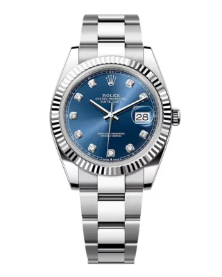 Superclone Rolex Datejust Bright Blue Diamond Dial 126334-0015 41 mm