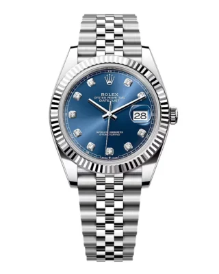 Superclone Rolex Datejust Bright Blue Diamond Dial 126334-0016 41 mm