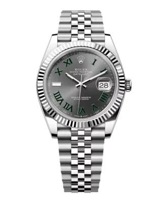 Superclone Rolex Datejust Rhodium Dial 126334 "Wimbledon" Flutted/Jubilee 41 mm