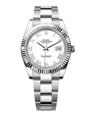 Superclone Rolex Datejust White Roman Dial 126334-0023 41 mm