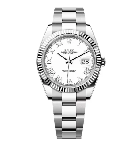 Superclone Rolex Datejust White Roman Dial 126334-0023 41 mm