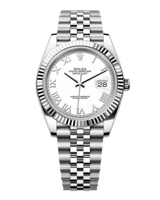 Superclone Rolex Datejust White Roman Dial 126334-0024 41 mm