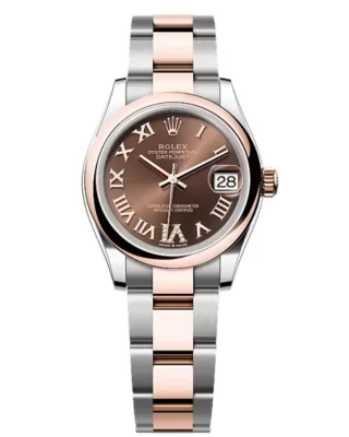 Superclone Rolex Datejust Chocolate Roman Diamond Dial 278241-0003 31 mm