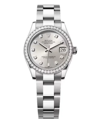 Superclone Rolex Datejust Silver Diamond Dial 278384RBR-0033 31 mm