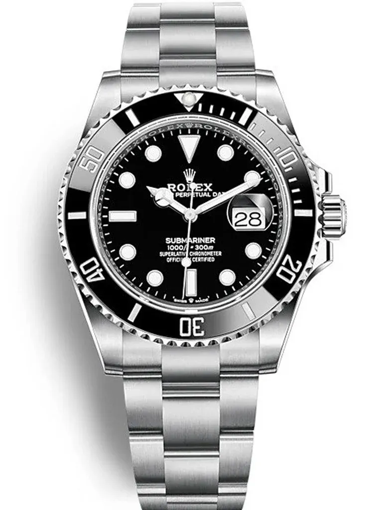 Super Clone Rolex Submariner Black Dial Black Bezel Oyster Bracelet