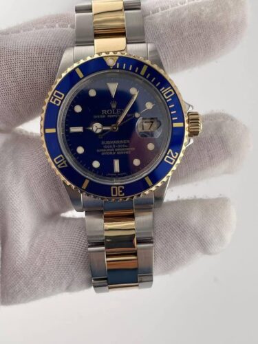 Click to view full screen Superclone Rolex Submariner Blue Dial PR16233B photo review