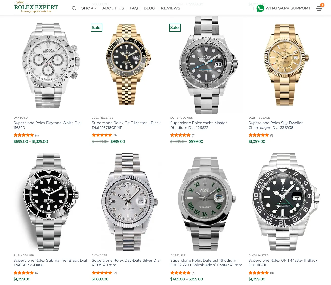 Website Shop Rolex Watches
