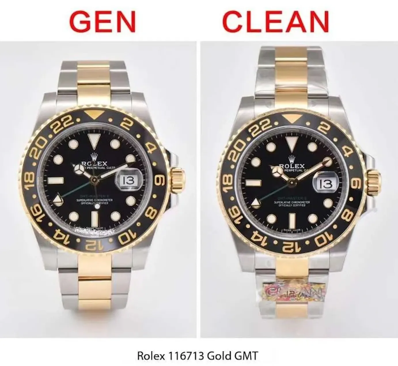 Super Clone Rolex GMT Master Clean Factory vs Genuine