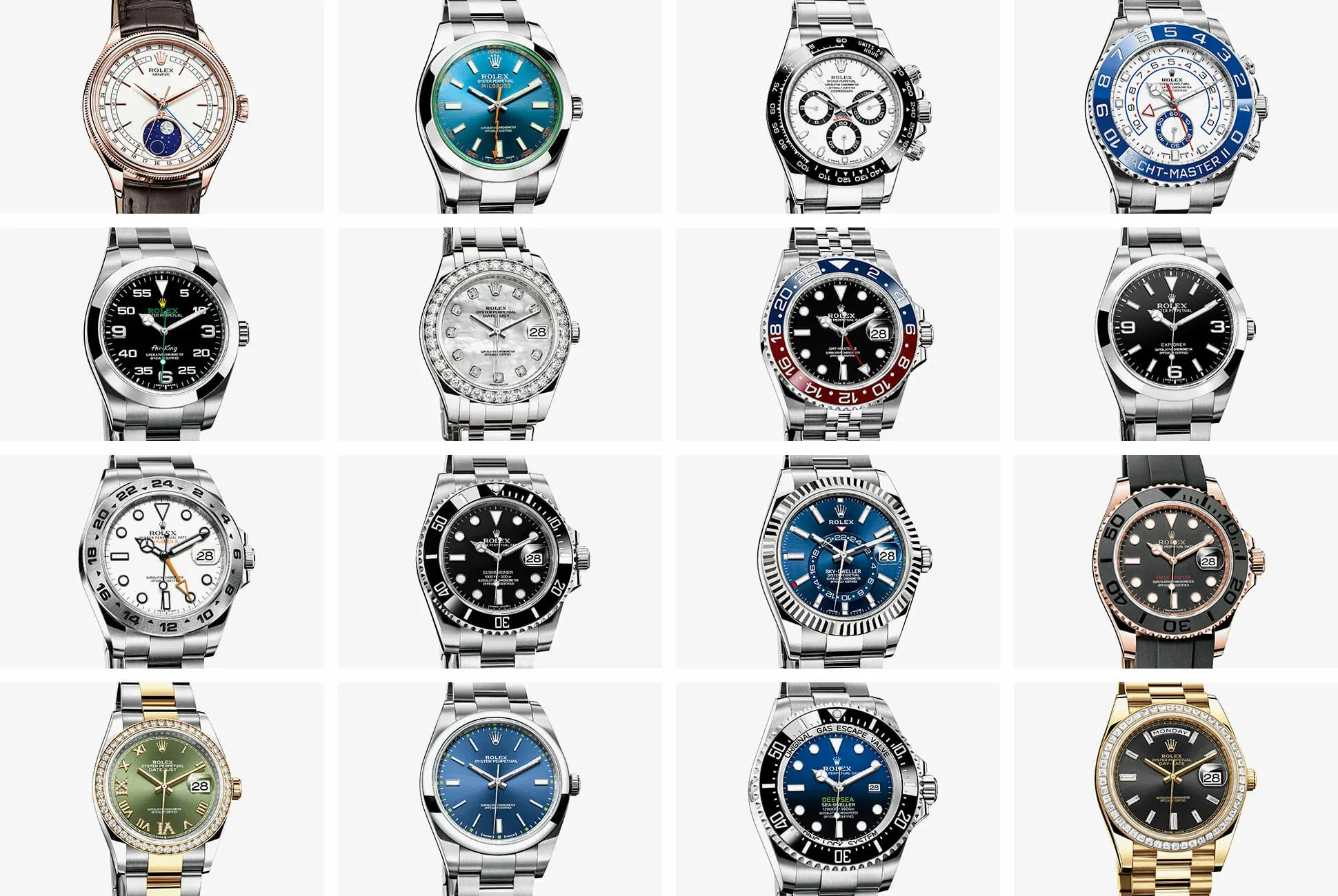 Super Clone Rolex Timepiece Variety