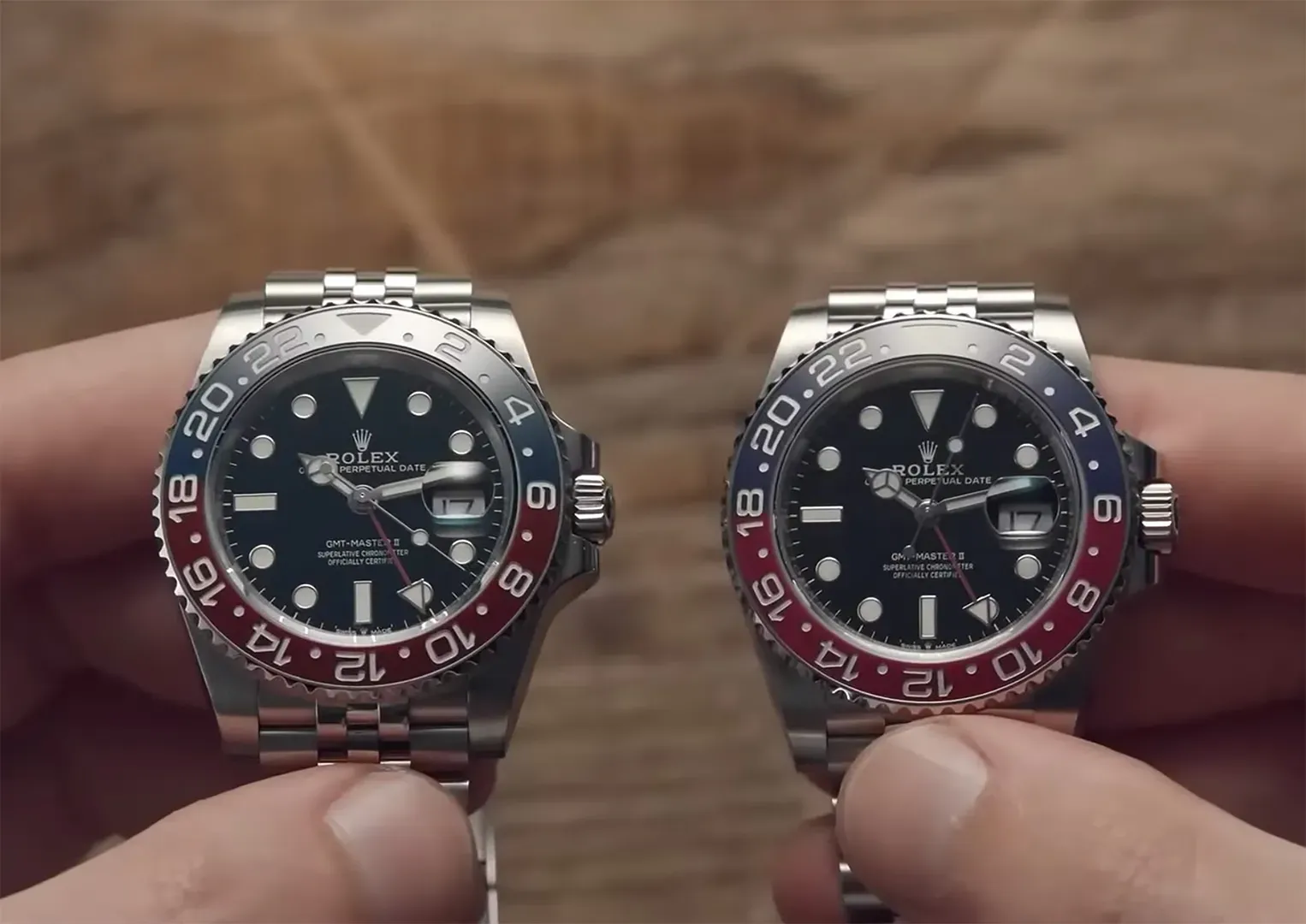 Super Clone vs Genuine Rolex GMT Master Pepsi
