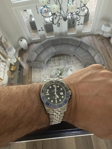 Click to view full screen Replica Rolex GMT-Master II Black Dial 126710BLNR "Batgirl" photo review