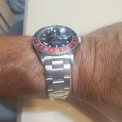 Click to view full screen Replica Rolex GMT-Master II Black Dial 116719 photo review