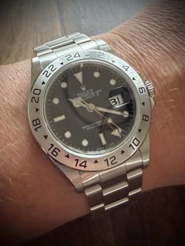 Click to view full screen Replica Rolex Explorer Black Dial 16550 photo review
