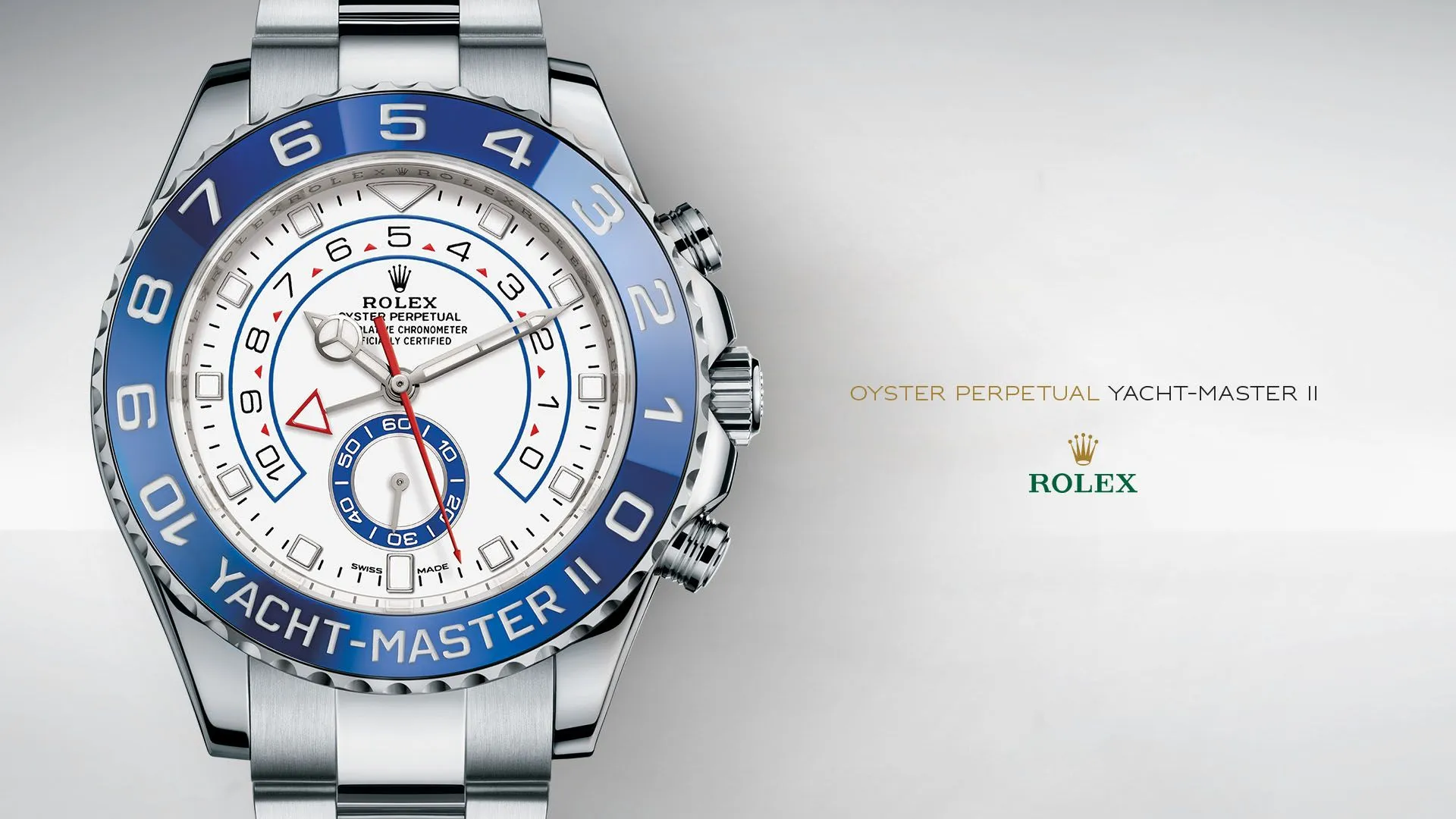 Genuine Rolex Yacht Master White Dial Oyster Bracelet