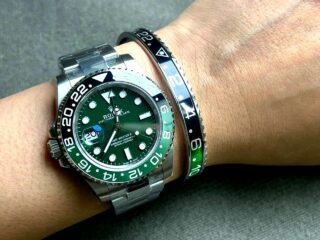 Alternative view of Sprite GMT Titanium Steel Bracelet