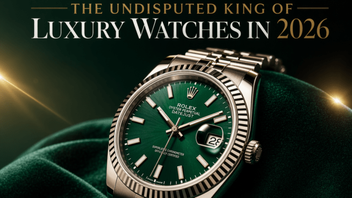 Why Rolex Remains the Undisputed King of Luxury Watches in 2026 - Featured image showing a classic Rolex watch on green velvet