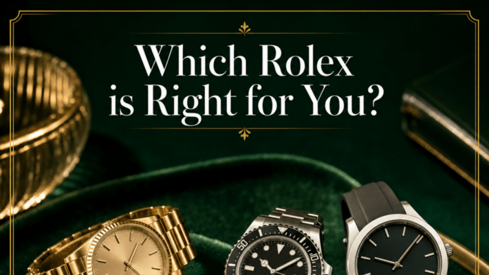 Which Rolex is Right for You - Three Rolex luxury watches representing classic sporty and modern lifestyles