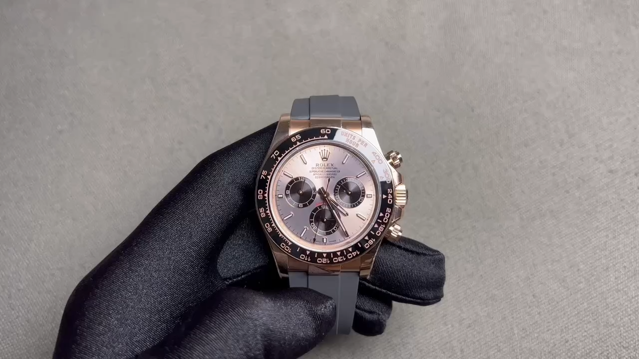 Superclone Rolex Daytona Sundust Dial in Everose Gold 126515LN