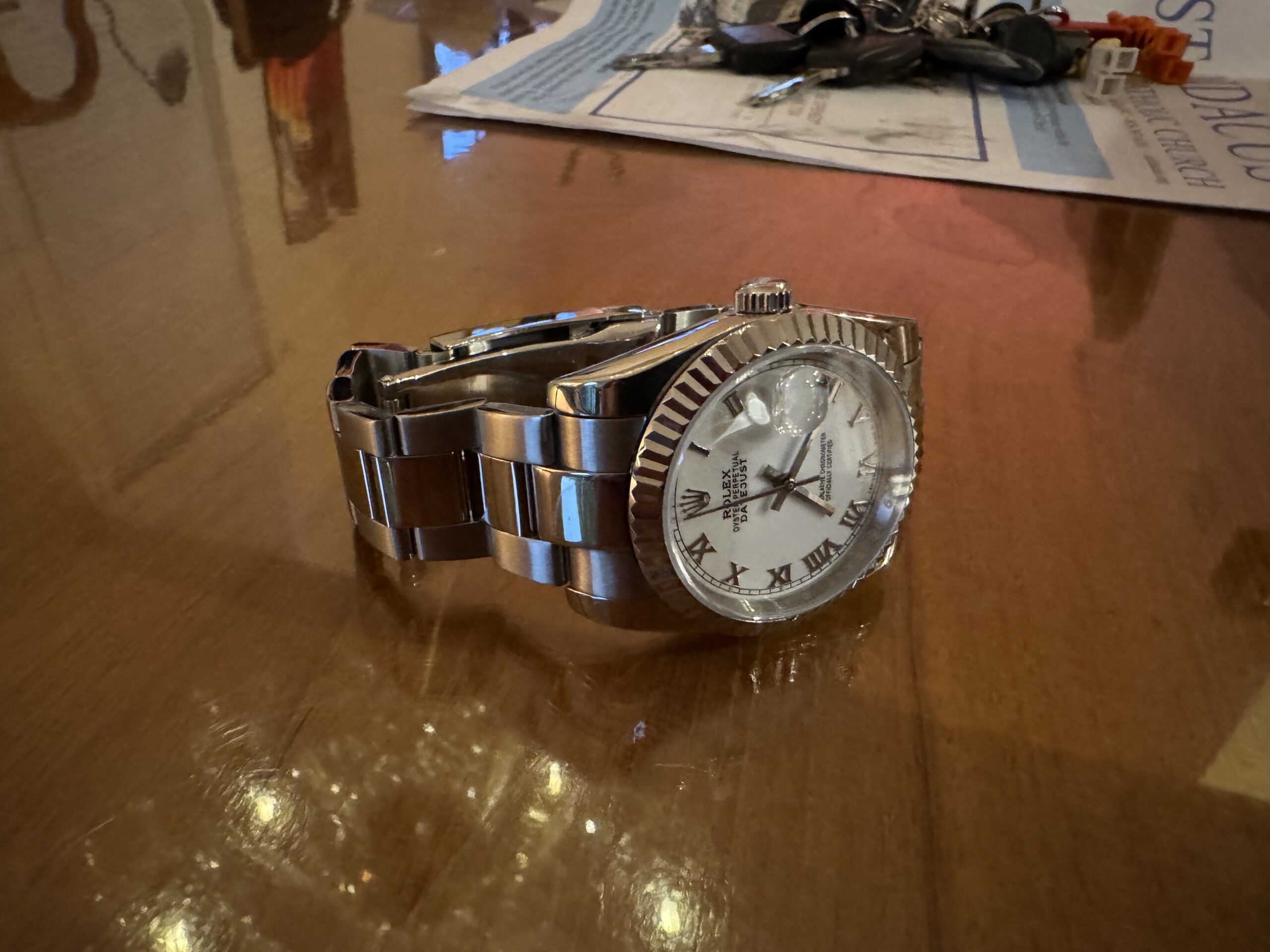 Rolex Datejust 36mm White Dial 16220 photo review