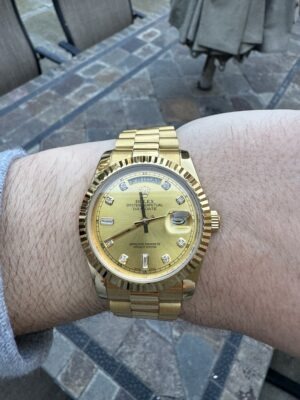 Click to view full screen Rolex Day-Date Gold Dial 118238 36 mm photo review