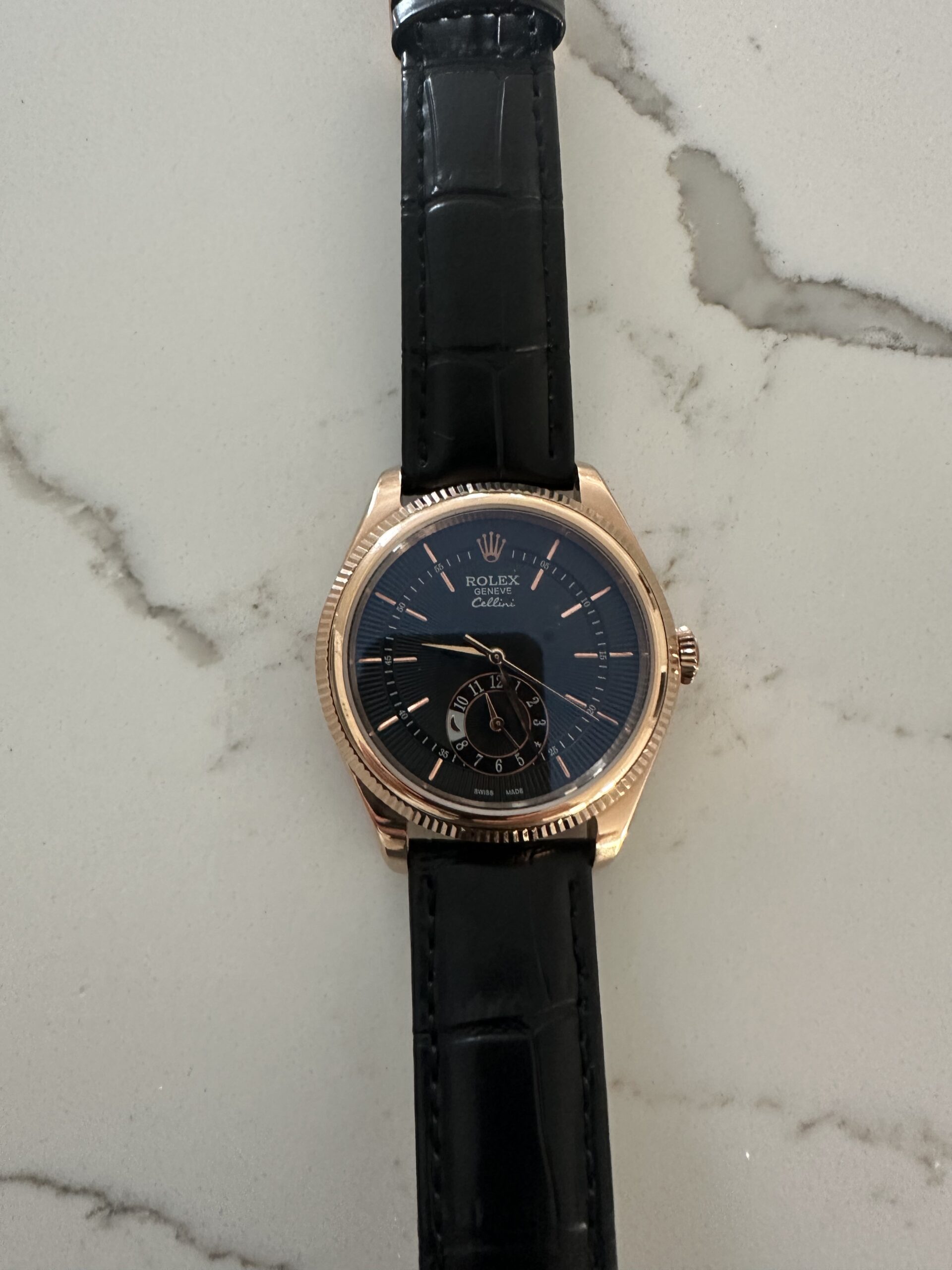 Rolex Cellini 39mm Black Dial 50525 photo review