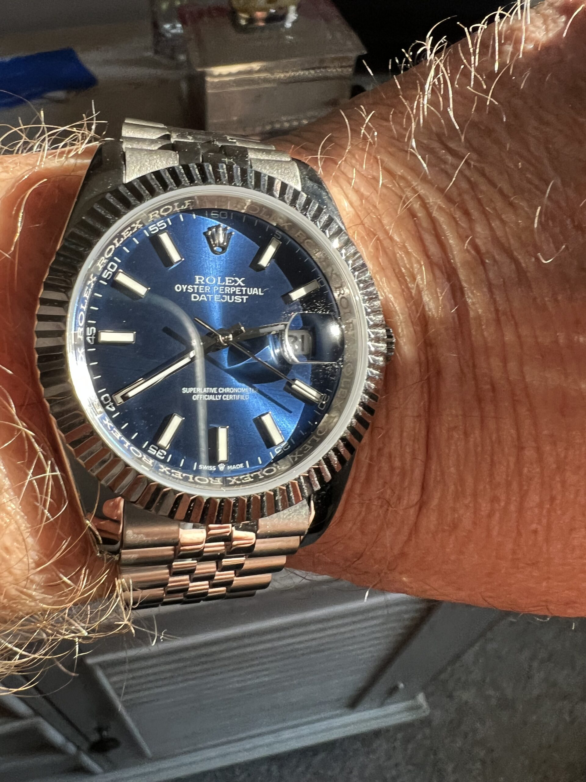 Rolex Datejust 41mm Blue Dial 126334 Jubilee photo review