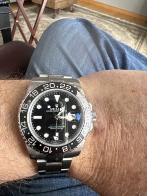 Click to view full screen Superclone Rolex GMT-Master II Black Dial 116710 photo review