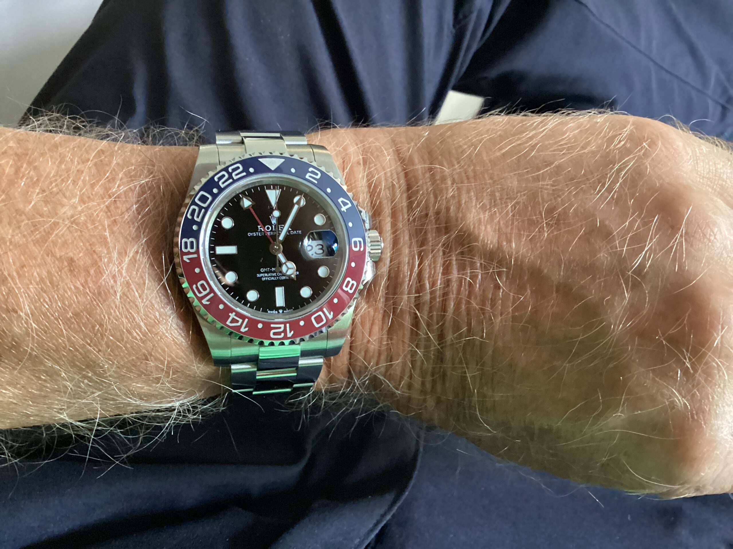 Click to view full screen Superclone Rolex GMT-Master II 126710BLRO "Pepsi" Oyster photo review