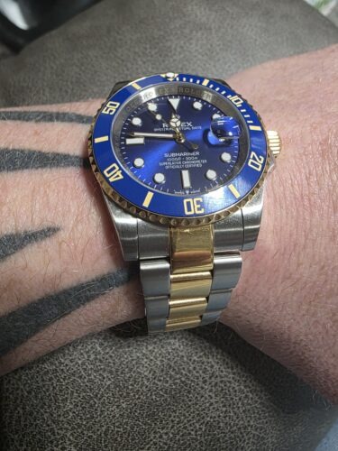 Click to view full screen Replica Rolex Submariner Blue Dial 126613LB Bluesy photo review