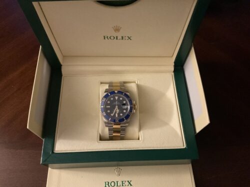 Click to view full screen Superclone Rolex Submariner Blue Dial 126613LB Bluesy photo review